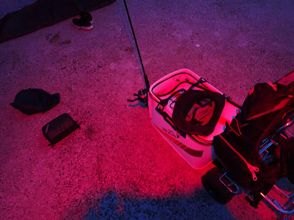 (ドラ太刀8本指)  サビキ用赤色LEDライト  2個セット  防水対策済
