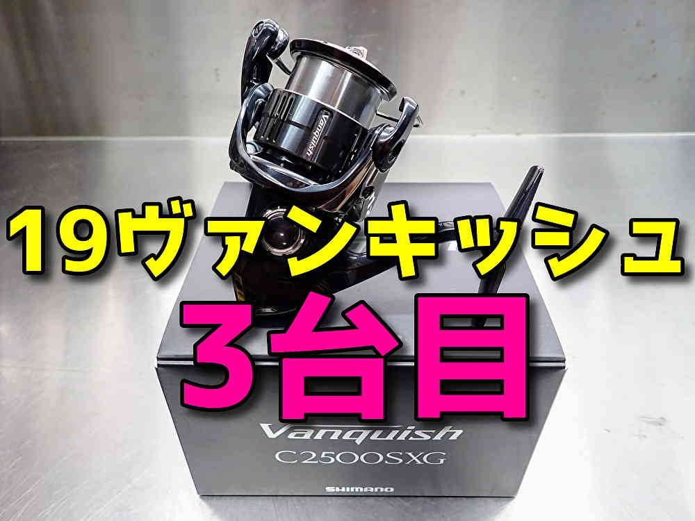 『シマノ 19ヴァンキッシュ C2500SXG』を購入。19ヴァンキッシュ3台目！ | TSURERO